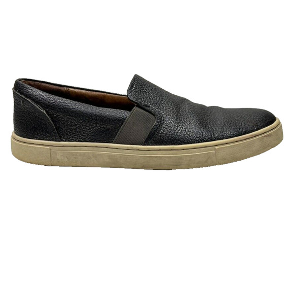 Frye Womens Size 8 Ivy Pewter Metallic Slip-On‎ Leather Sneaker - Picture 1 of 8
